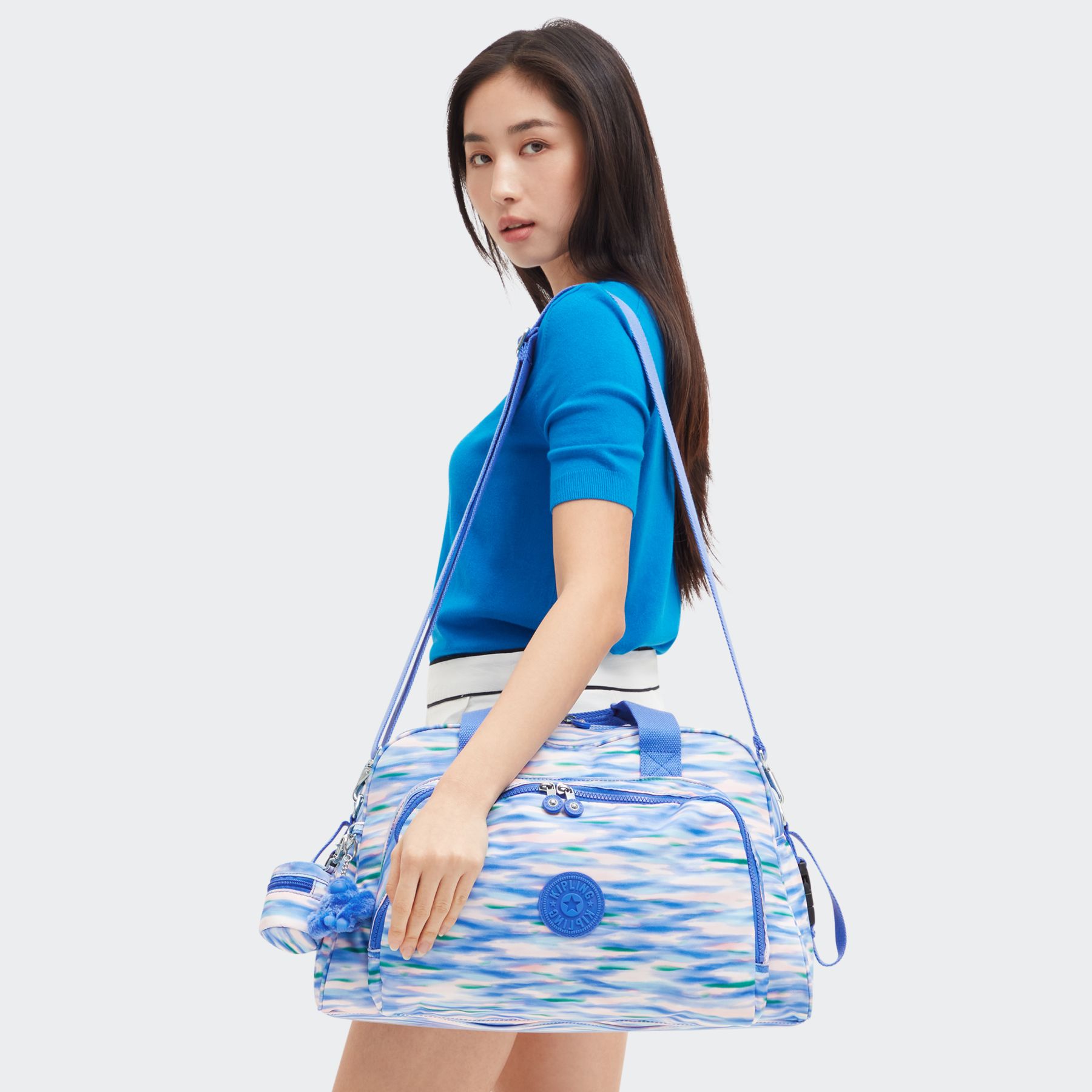 CAMAMA Sac À Langer avec Matelas à Langer - Diluted Blue