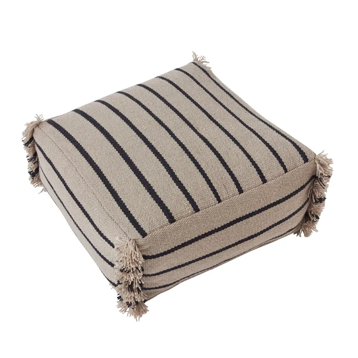 OYOY - Lina Pouf recycled, 62 x 62 cm, clay
