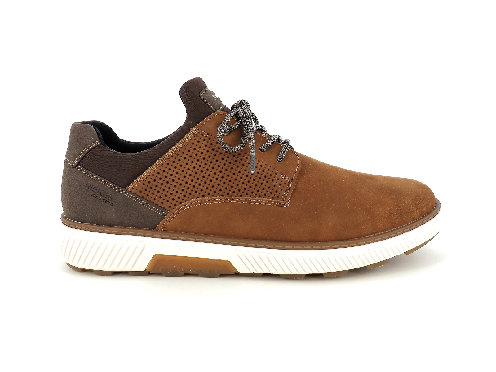 Rieker-B3355 Cuir Marron Foncé