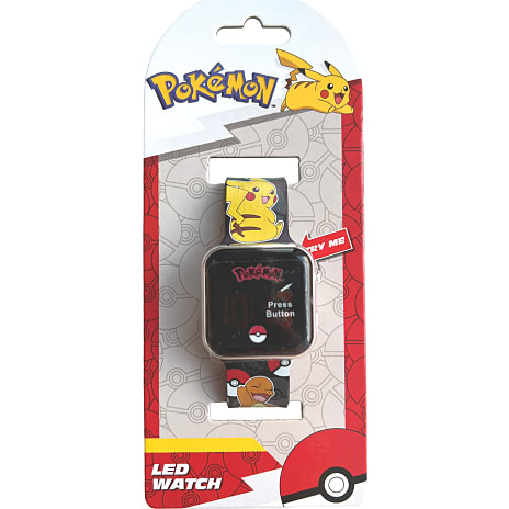Pokémon børne LED armbåndsur str. onesize - sort
