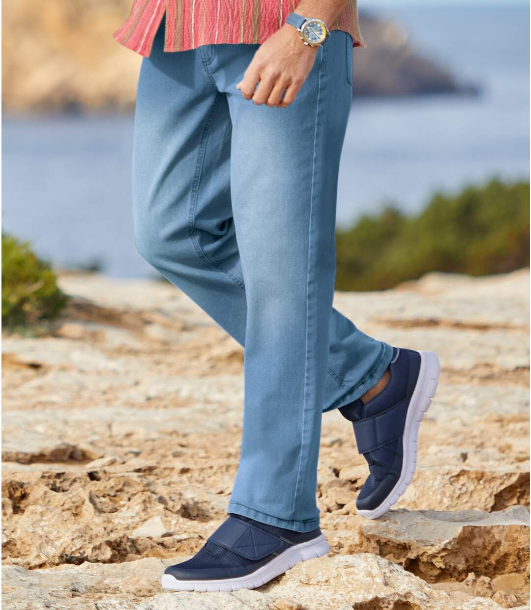 Jeans Regular Stretch Bleu Clair