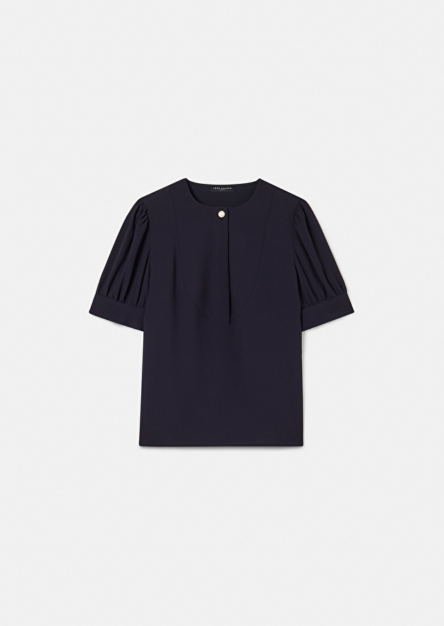 Blouse Tourterellebleu nuit en crêpe