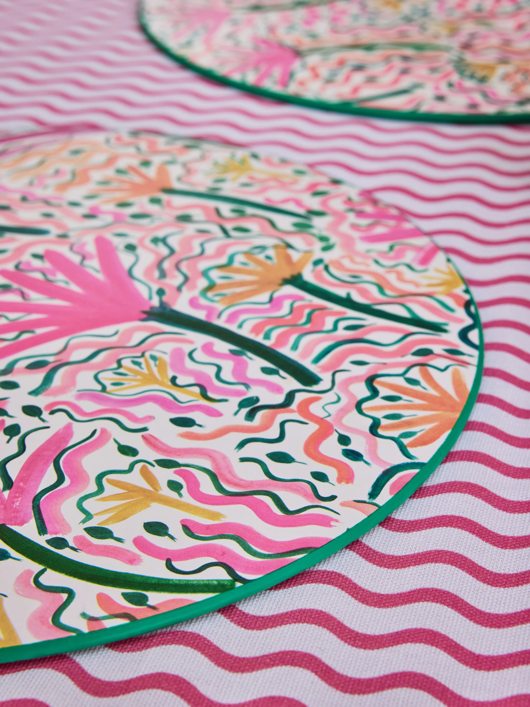 Lucy Tiffney - Set van 4 kurken placemats