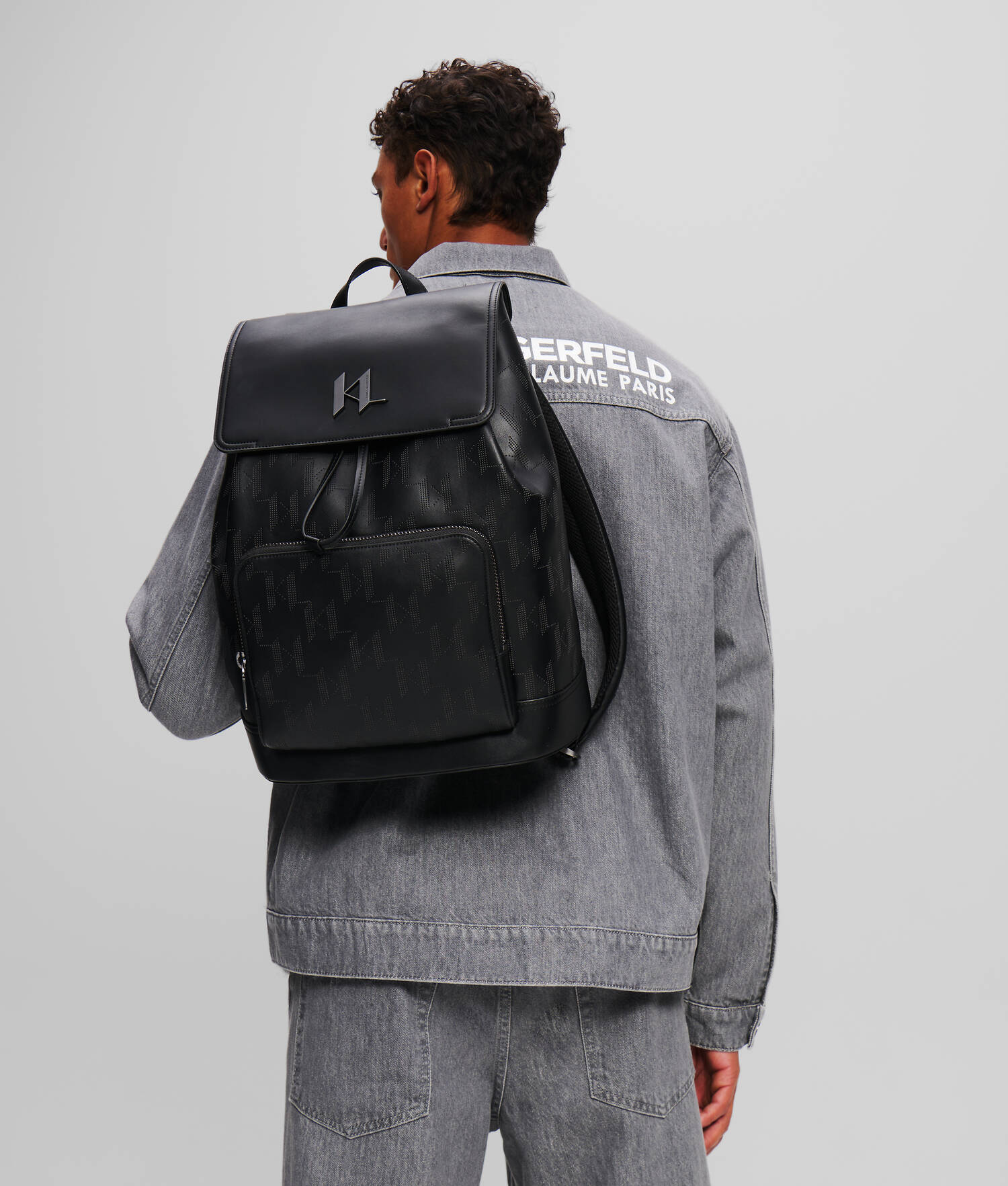 SAC À DOS PERFORÉ K/PLAK - Noir