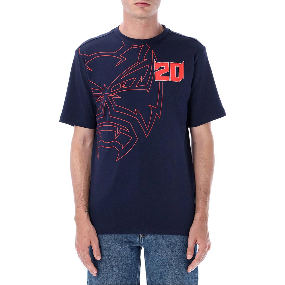 Fabio Quartararo - T-shirt FQ20 N°4 Bleu / Rouge