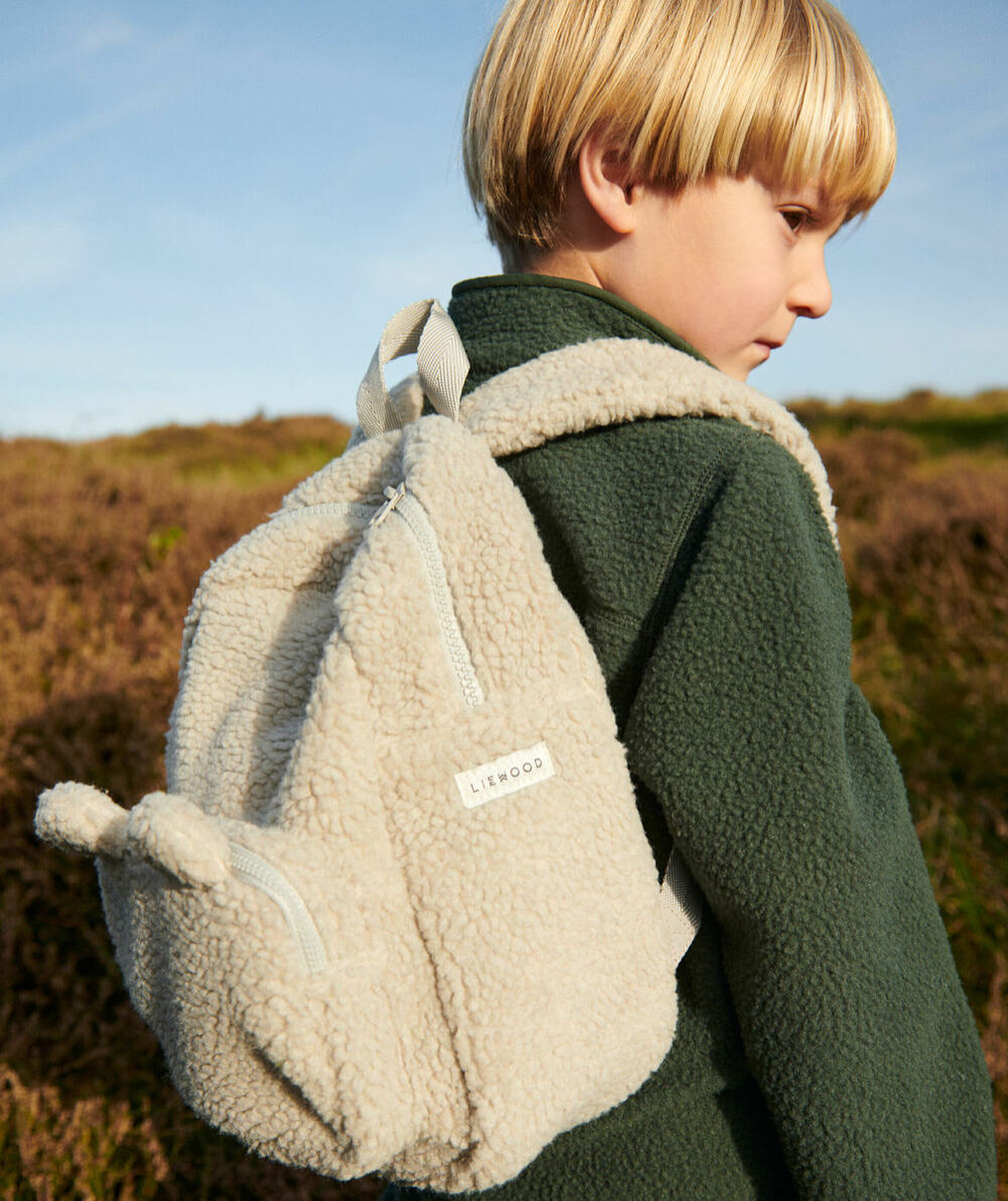 LIEWOODSAC À DOS EN SHERPA BLANC CASSÉ