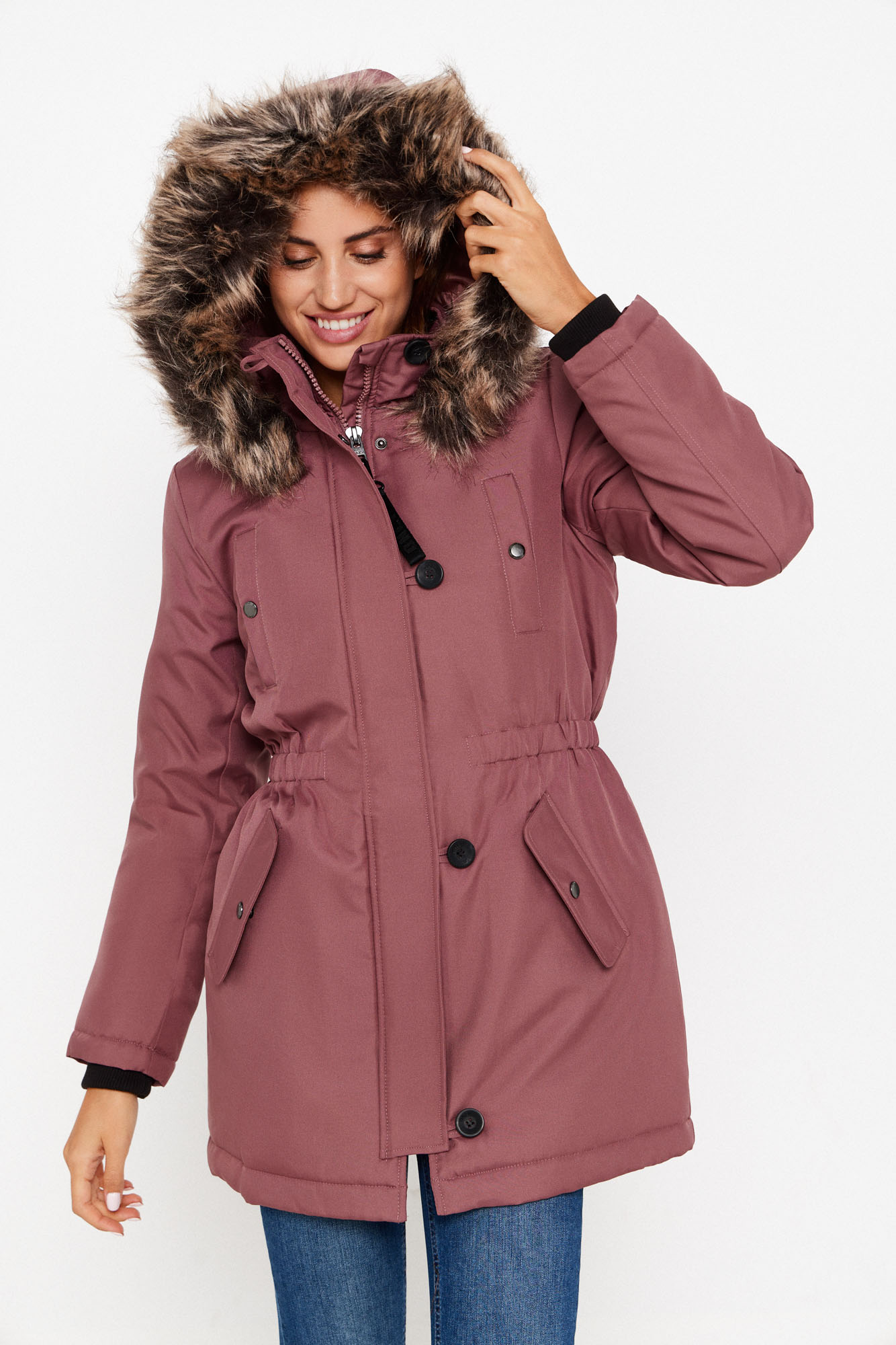 Parka com capuz