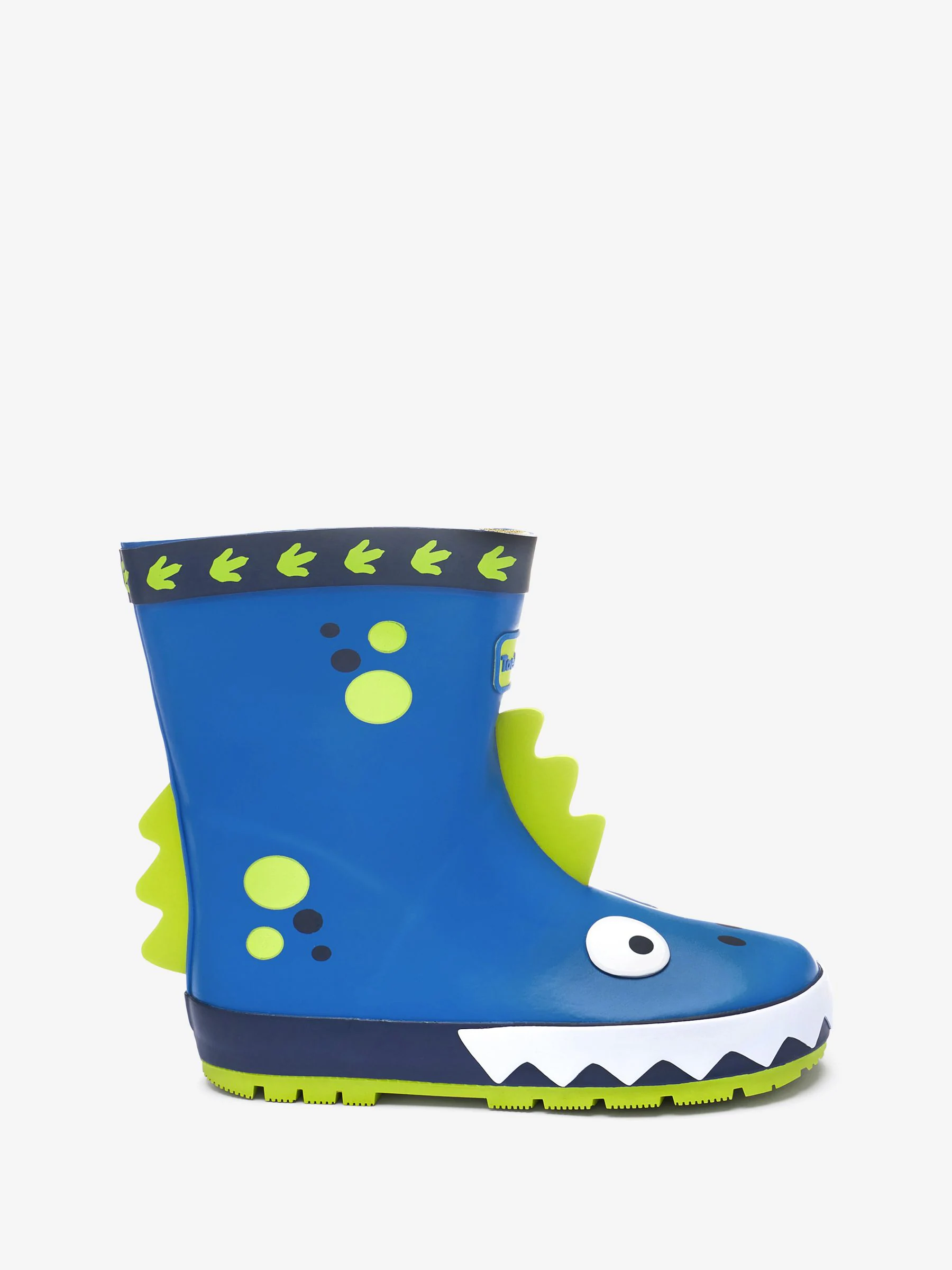 ToeZone blauwe regenlaarzen met dinosaurusprint