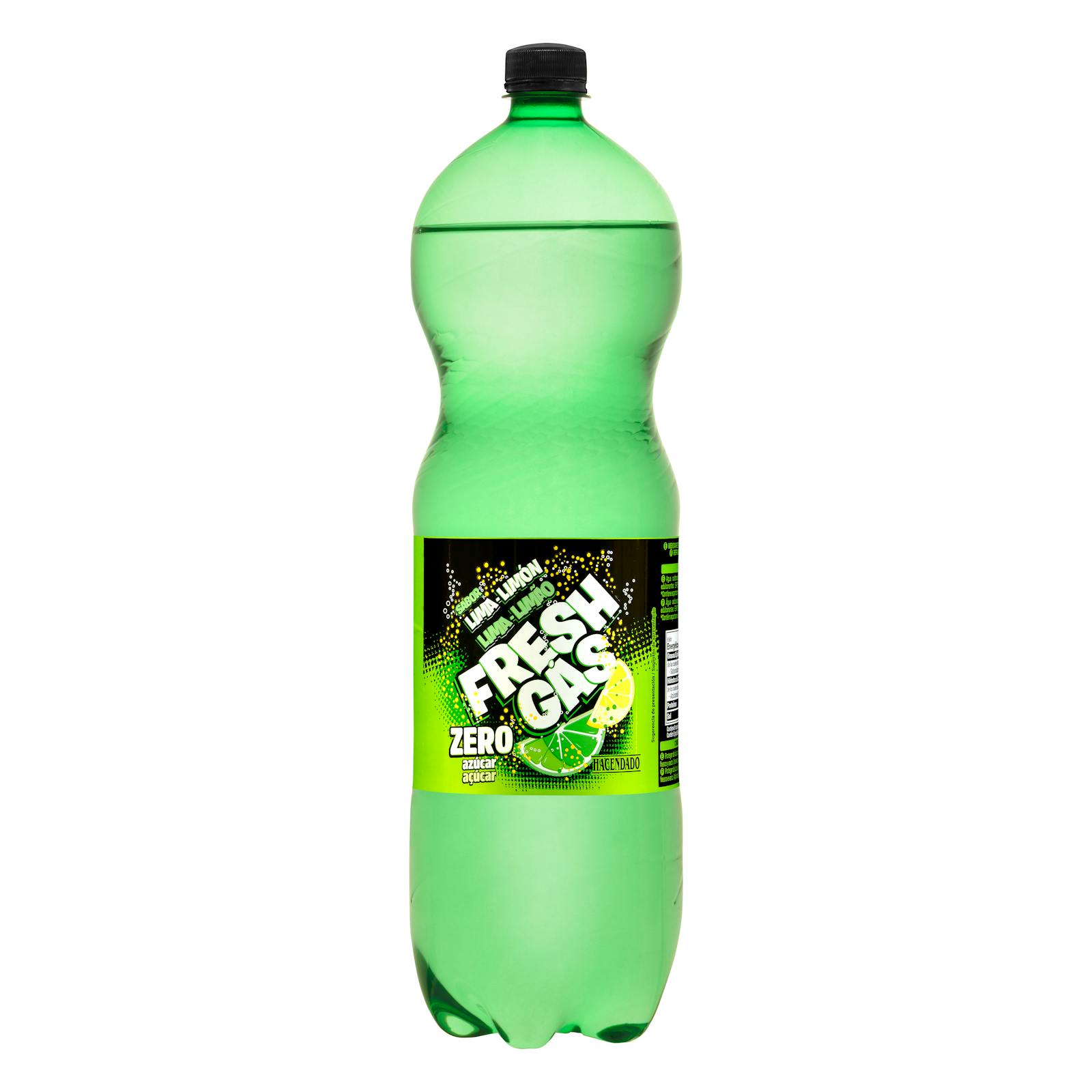 Hacendado zéro sucre gaz frais soda citron vert