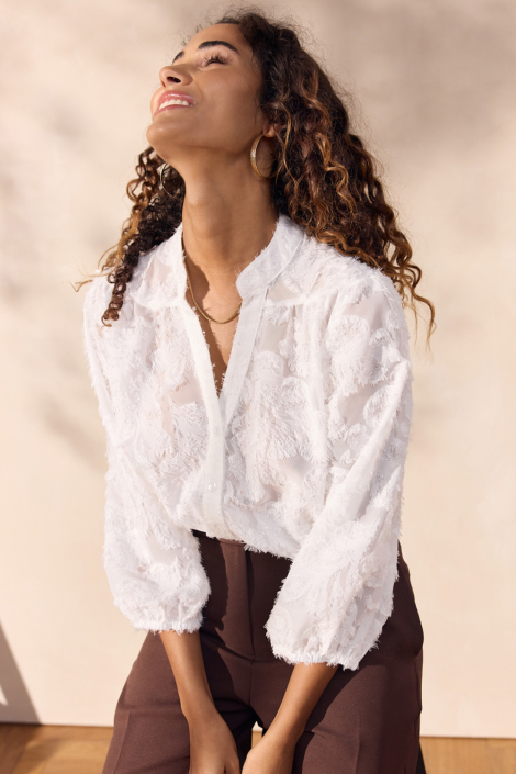 LolaLiza witte dames blouse