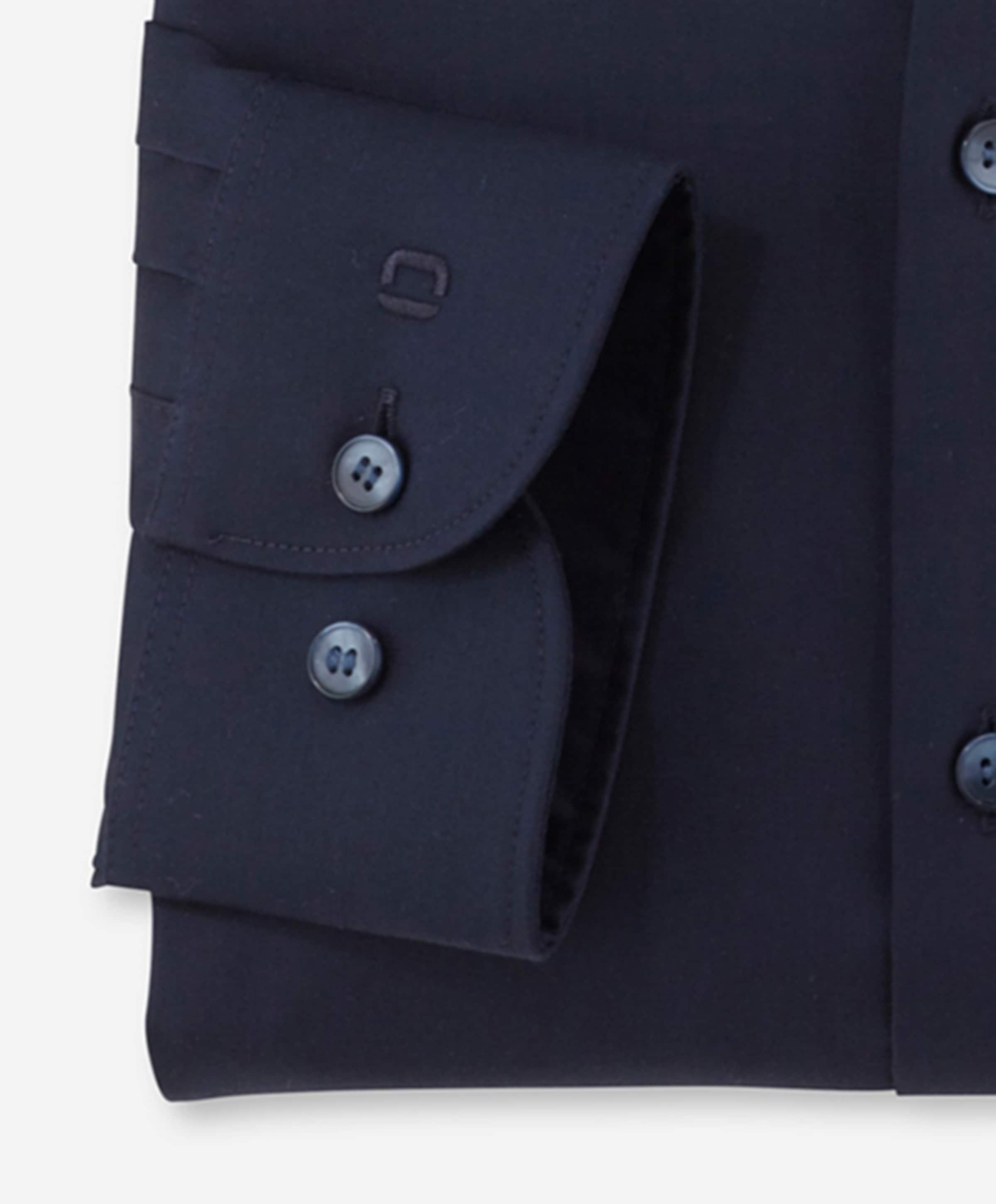 Olymp Level 5 Heren overhemd lange mouw blauw