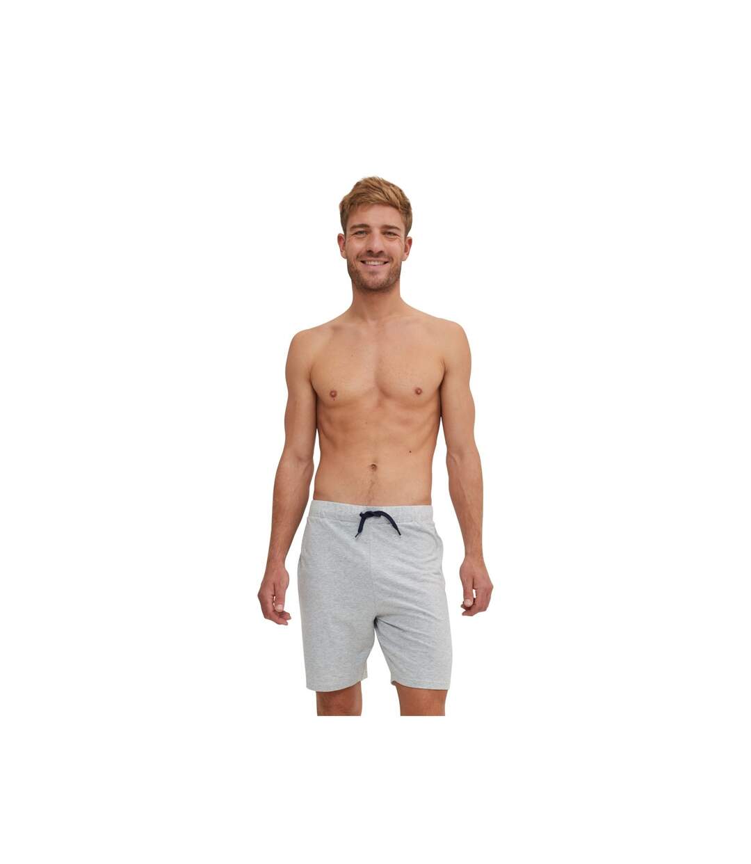 Ensemble Pyjama court Tshirt col rond homme en coton