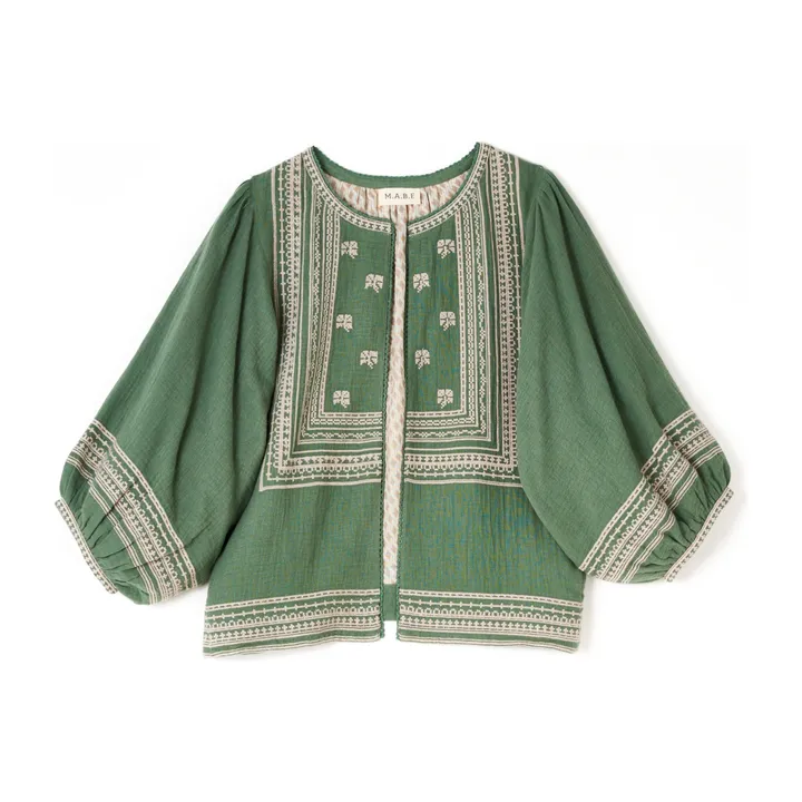 M.A.B.E. Veste Brodée Reba | Vert d'eau