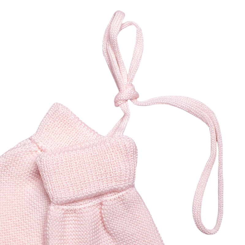 Fäustlinge Merinowolle rosa