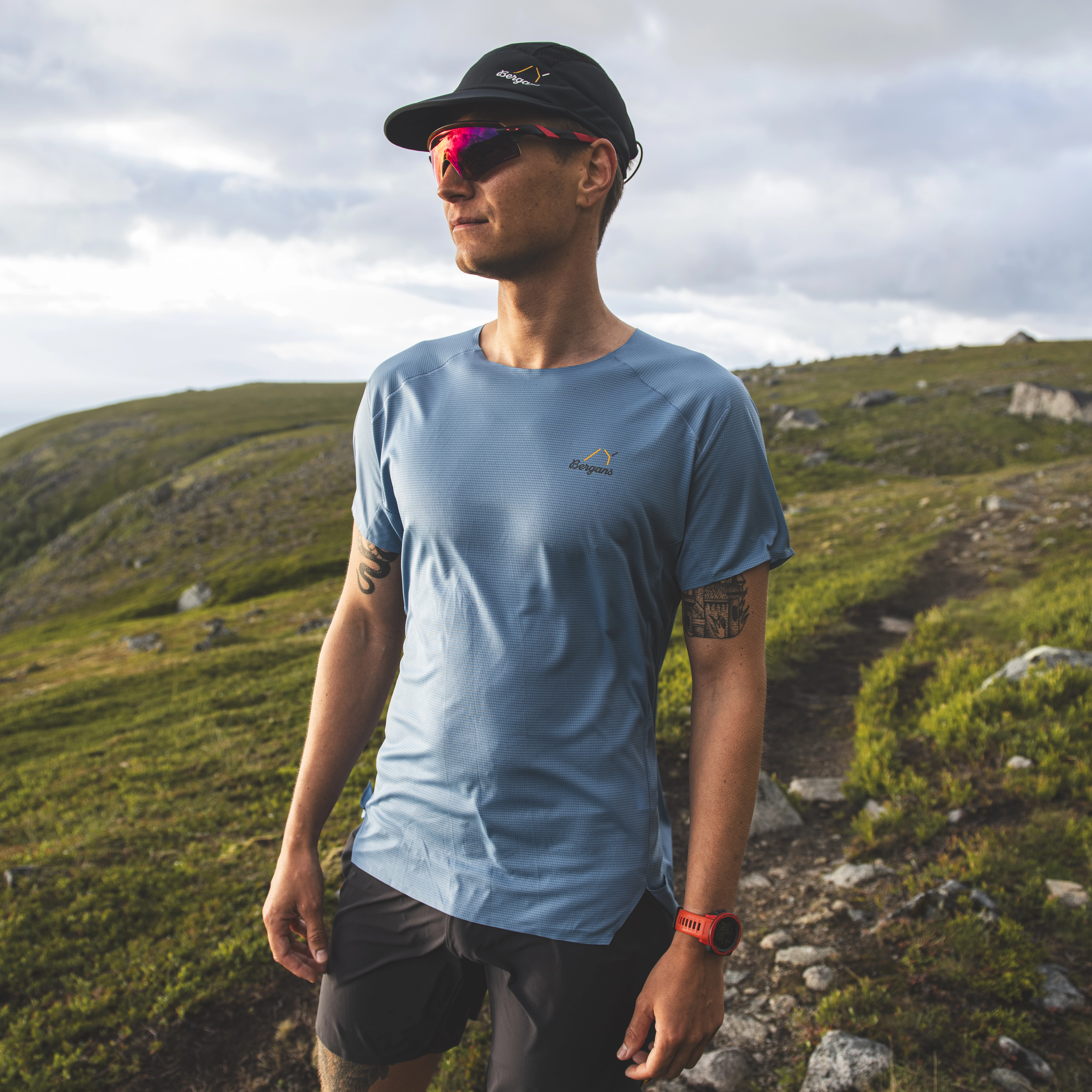 Y LightLine Fast Tee Men Elemental Blue