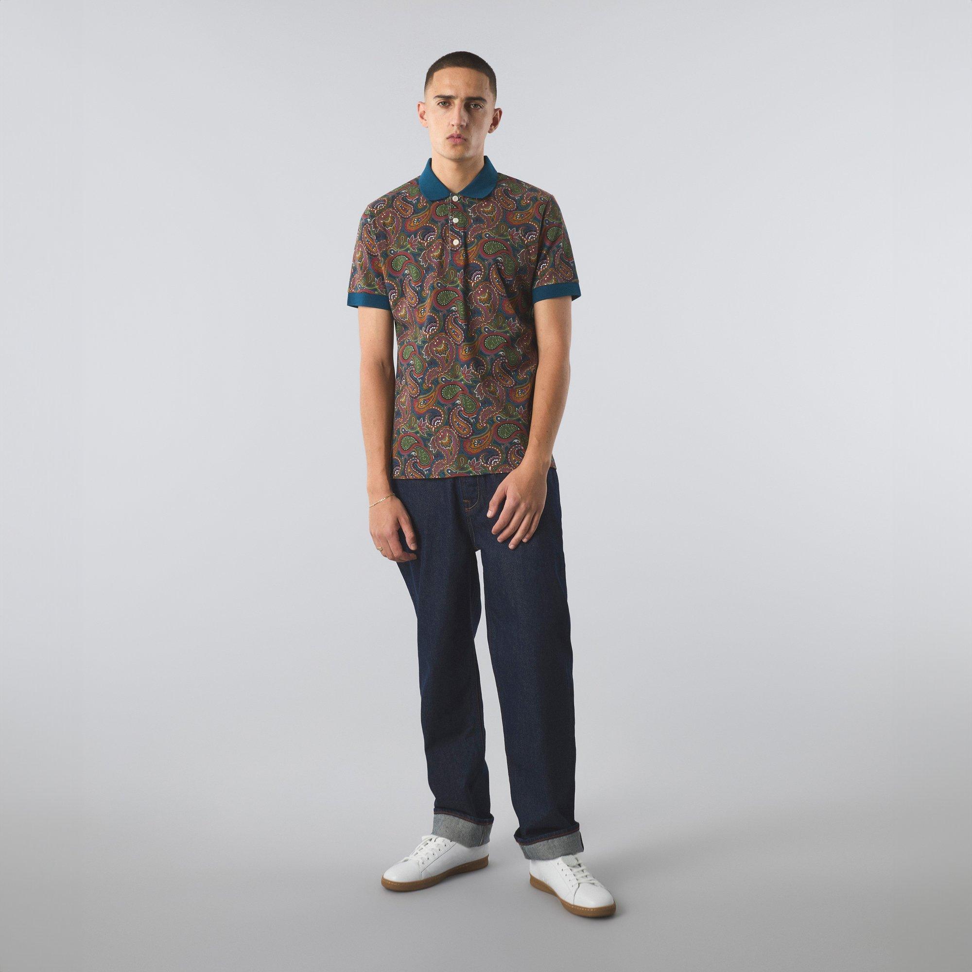Pretty Green 15th Paisley Polo Shirt