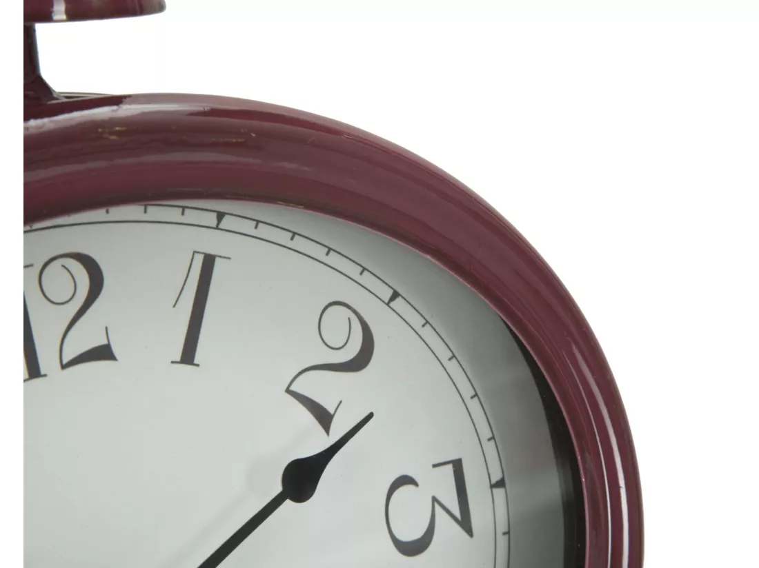 Horloge en métal rouge cm 8,5x5,5x33,5