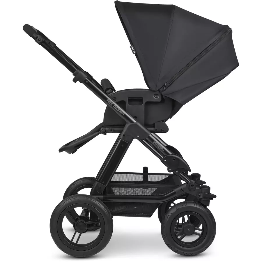 ABC DESIGN Kombikinderwagen Viper 4 Set Black Black