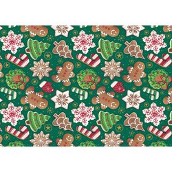 Papier cadeau de Noël 'sucre d'orge'