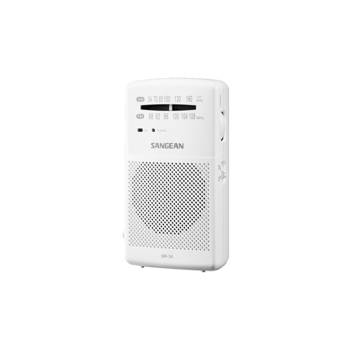 Sangean SR-35 bærbar analog radio (hvit)