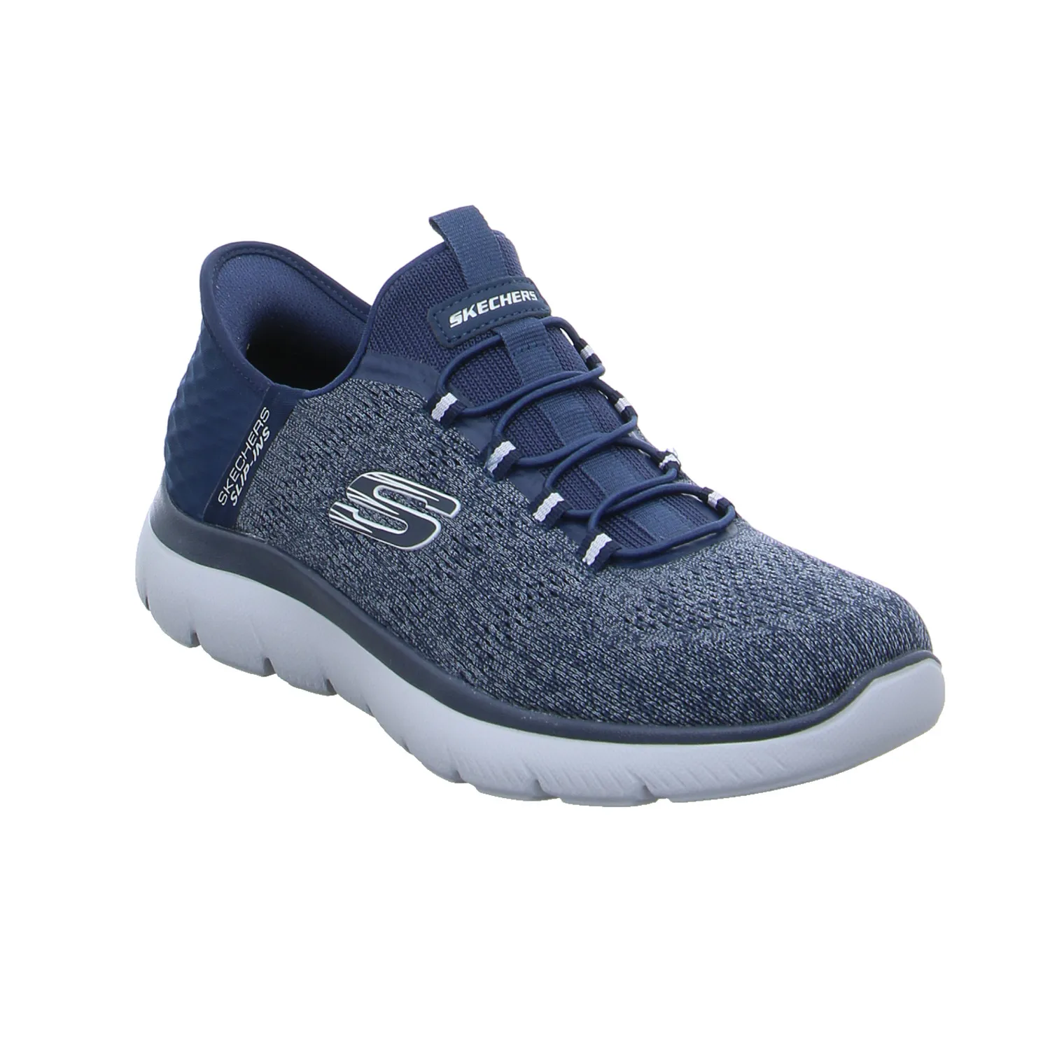 SKECHERS Halbschuhe Sneaker Stoff Blau Synthetik