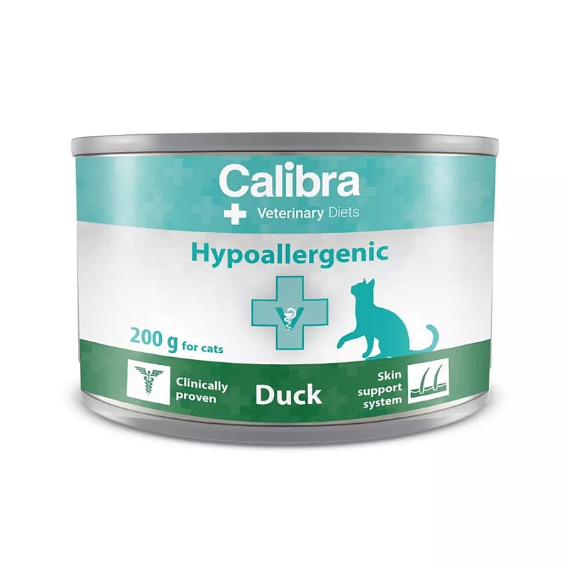 Calibra Cat Veterinary Diets Hypoallergenic Eend 6 x 200 gram | 15398