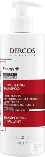 Vichy Dercos Aminexil Shampoing Energy+ Stimulant Flacon Pompe 400ml