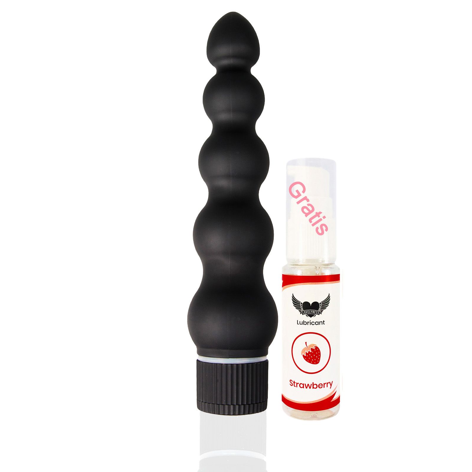 Lovelyness - Anal Kugel Vibrator in Schwarz aus Kunststoff
