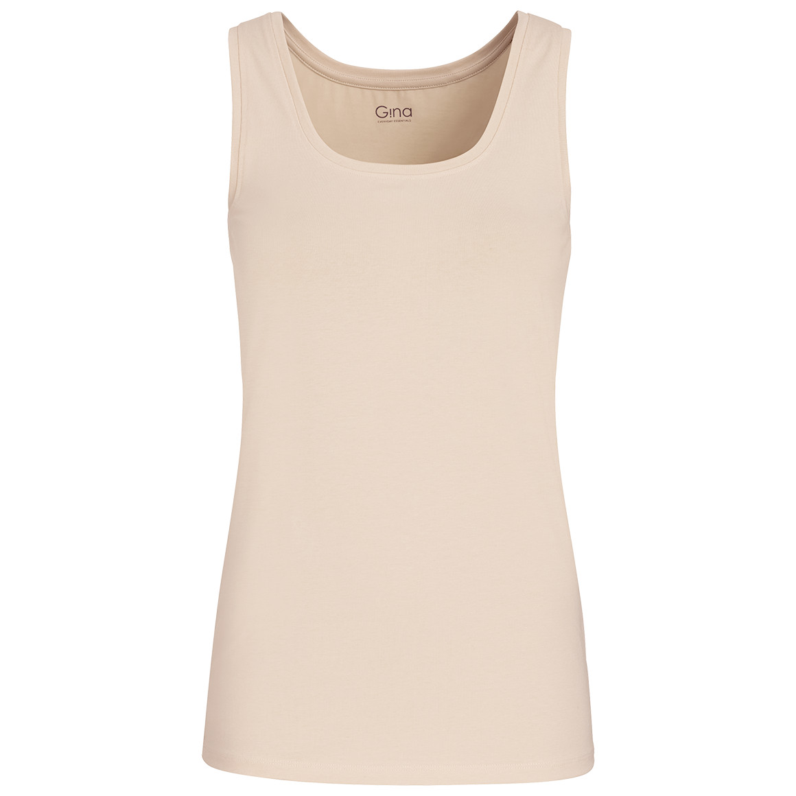 Gina Benotti Damen Top im Basic-Look beige