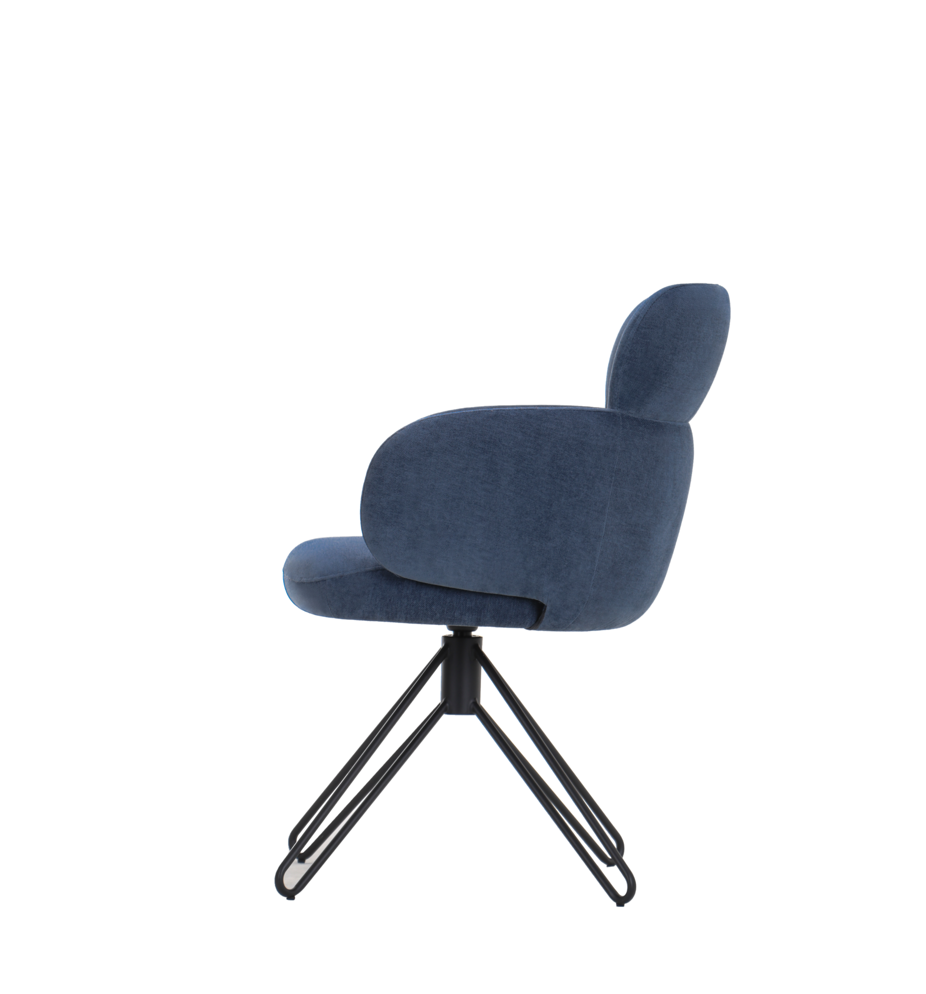 Caroline draaistoel blauw