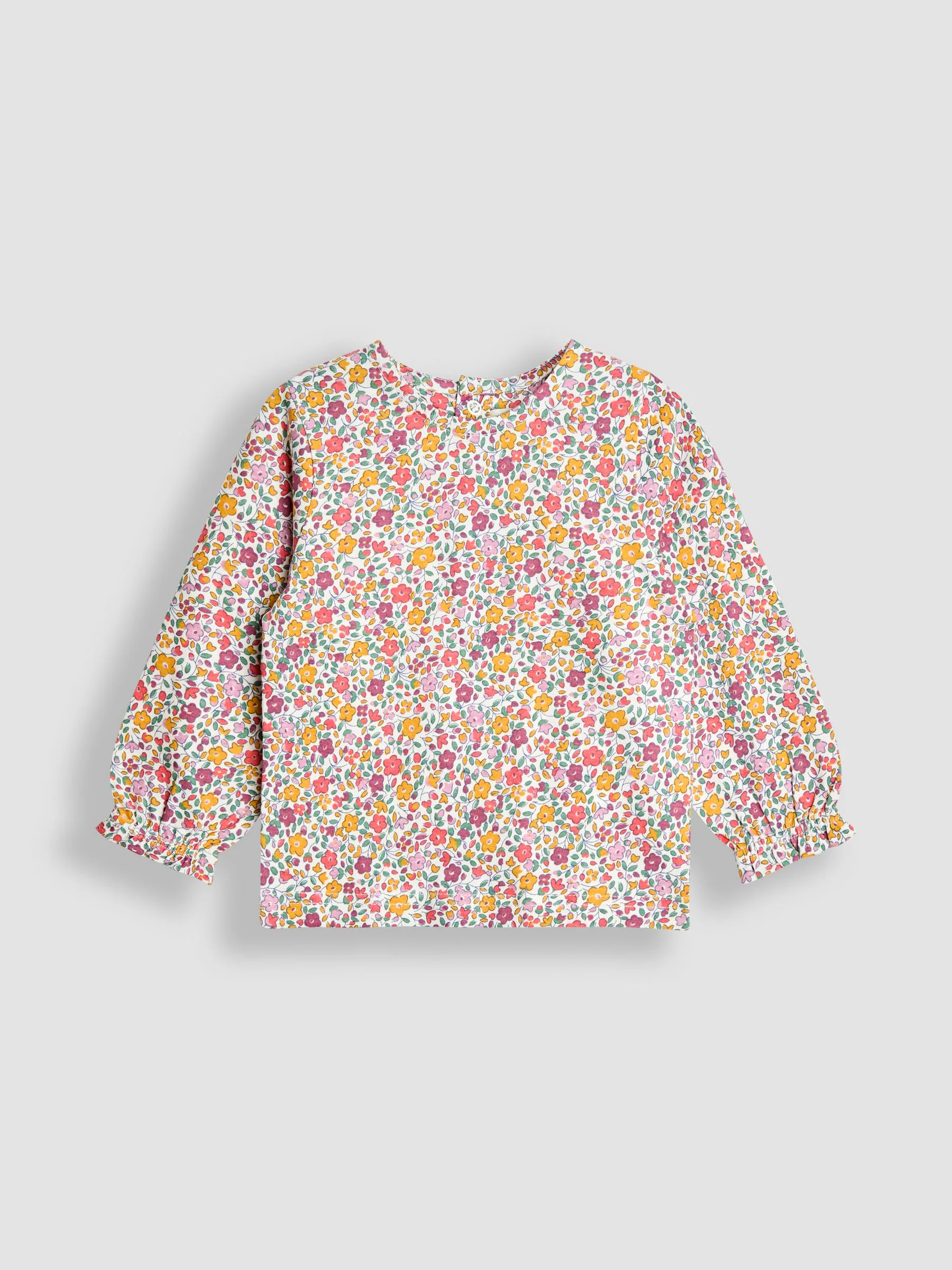 Paarsrood met konijnenprint - JoJo Maman Bébé Appliqué Velour Dungarees & Top Set