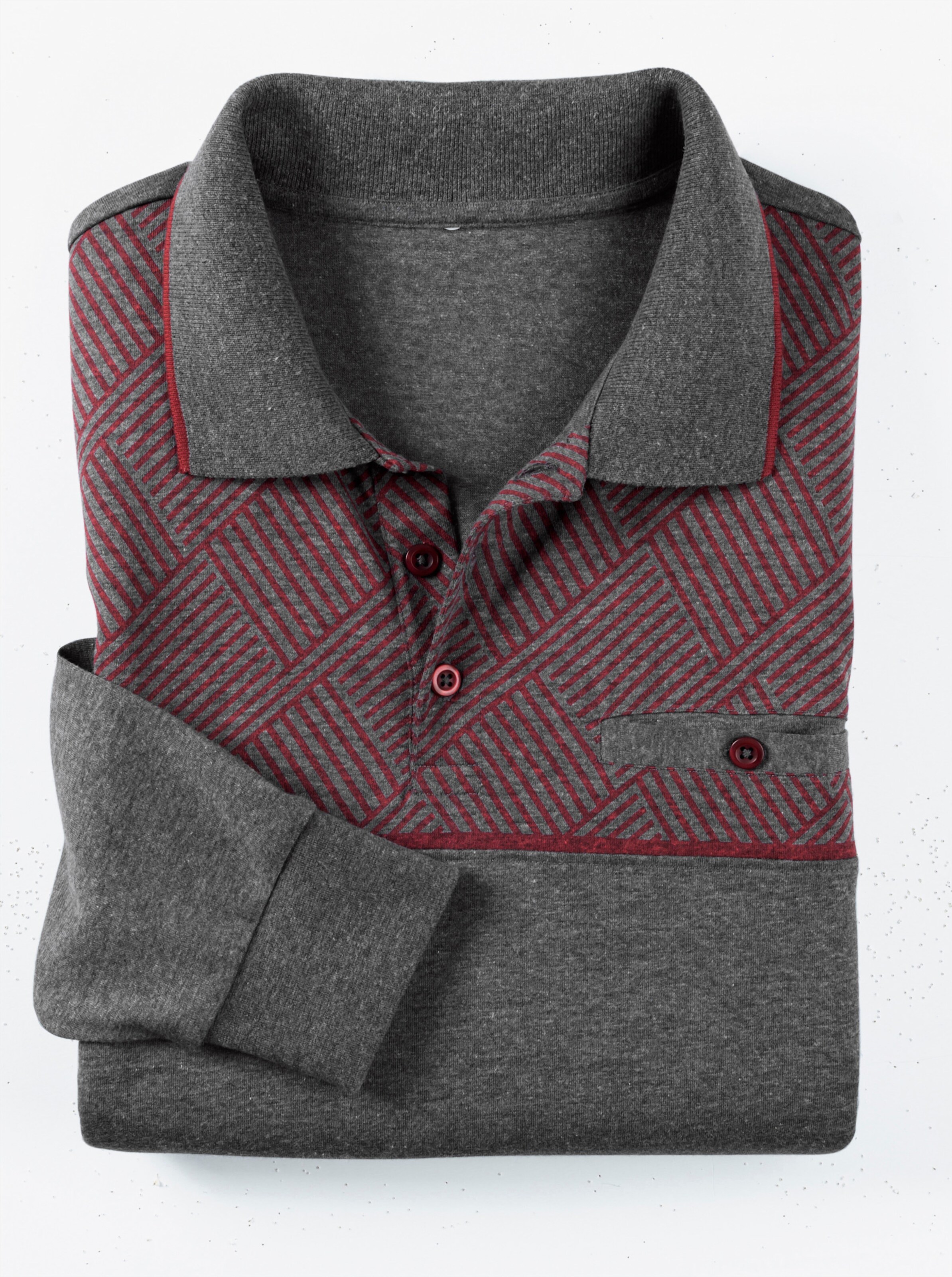 Langarm-Poloshirt
