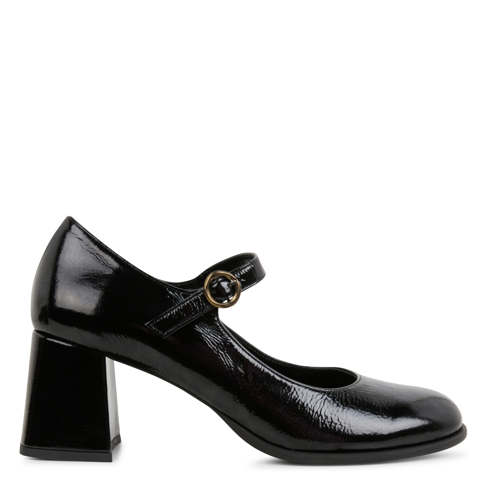 ARIA - Babies à talons en cuir | Noir