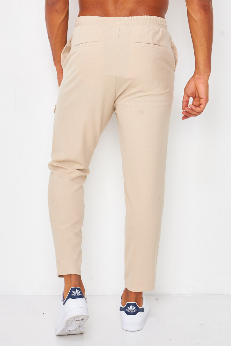 Joggerpant beige cargo