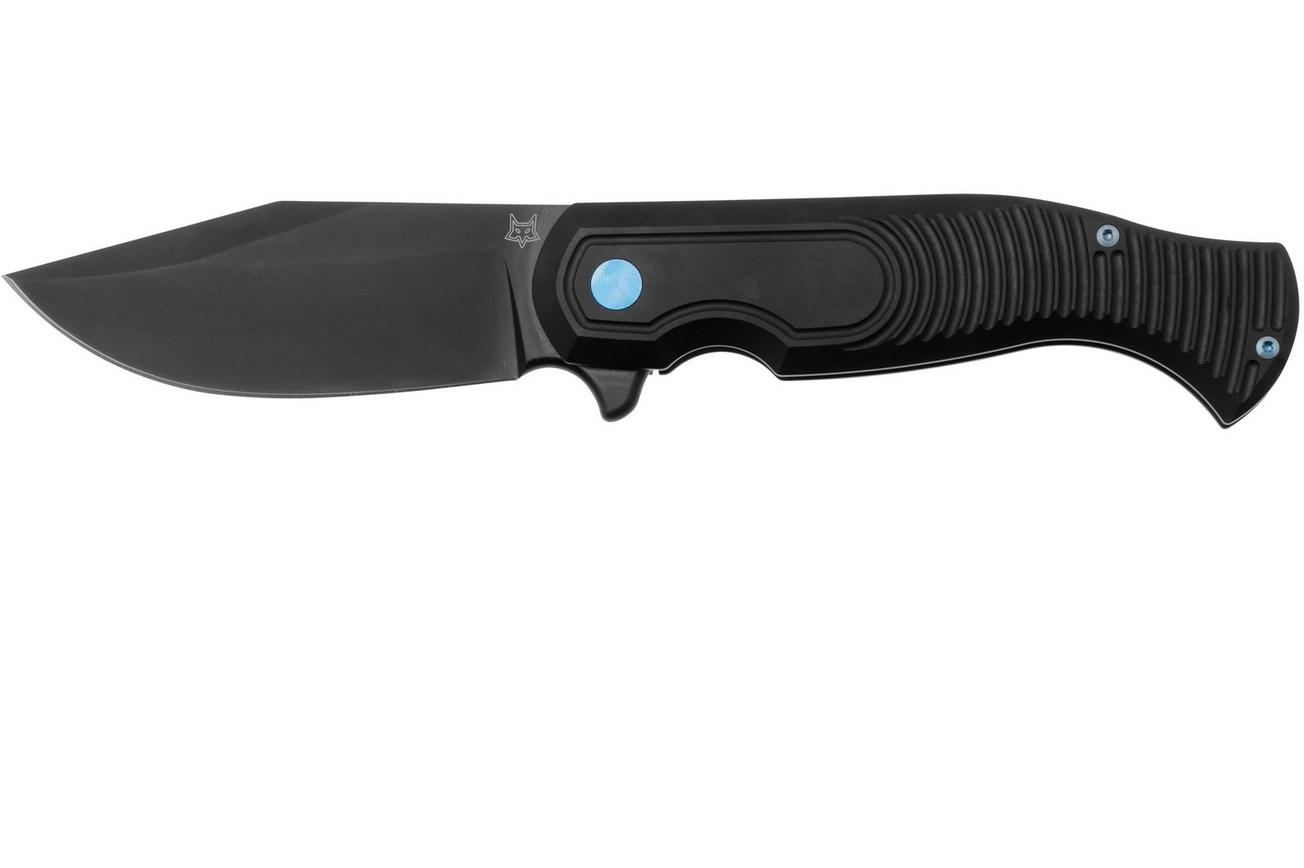 Fox Knives Eastwood Tiger FX-524 TI, S90V Black PVD, Titanium Black PVD, zakmes Gudy Van Poppel design