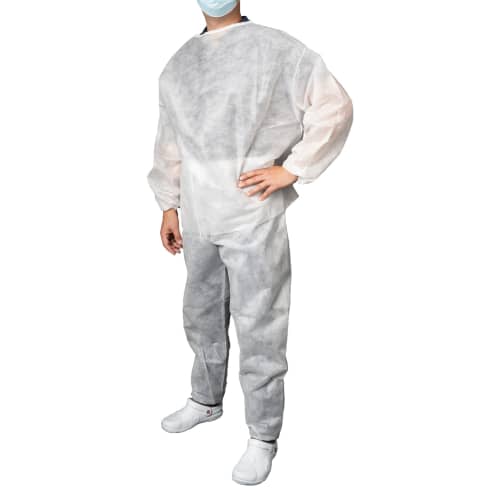 Set pantalon et marinière PLP 50g/m² blanc