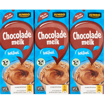 Jumbo Halfvolle Chocolademelk 6 x 200 ml