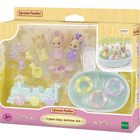 Sylvanian Families trillingernes badesæt