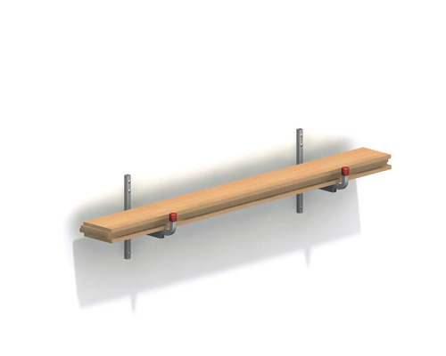 Alfer wandhaak type 5, D 175 x H 220 mm, blank aluminium