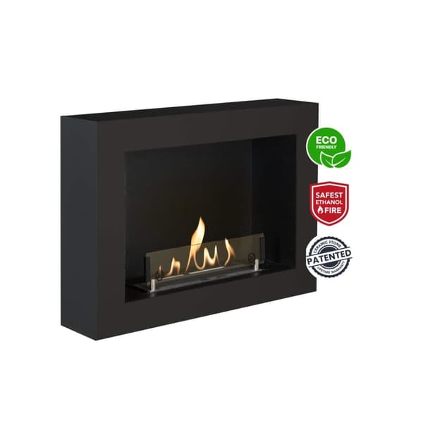 Serra bio-etanol veggovn - Sort - Mood peis - 1,5 KW varme