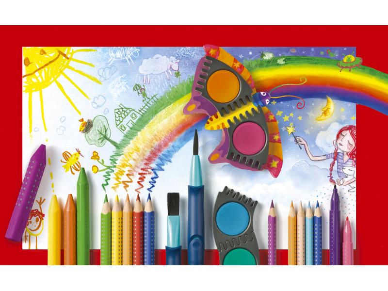 Faber-Castell Farbstifte COLOUR GRIP 12 Stück Buntstifte in verschiedenen Farben