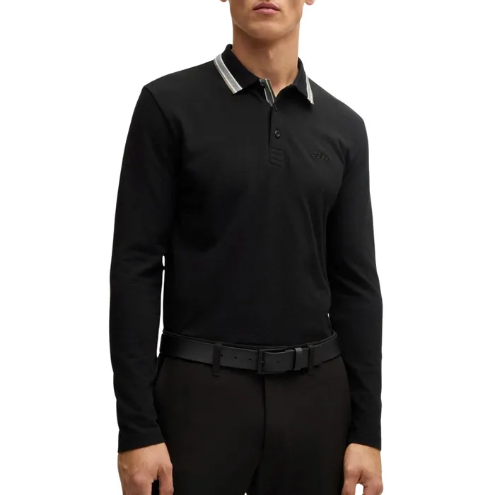 Boss Plisy Longsleeve Polo Heren