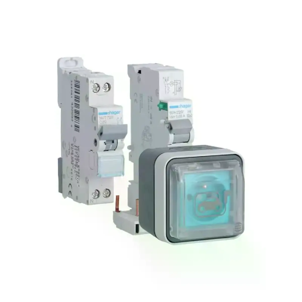 Hager Prise de charge Witty - IP55