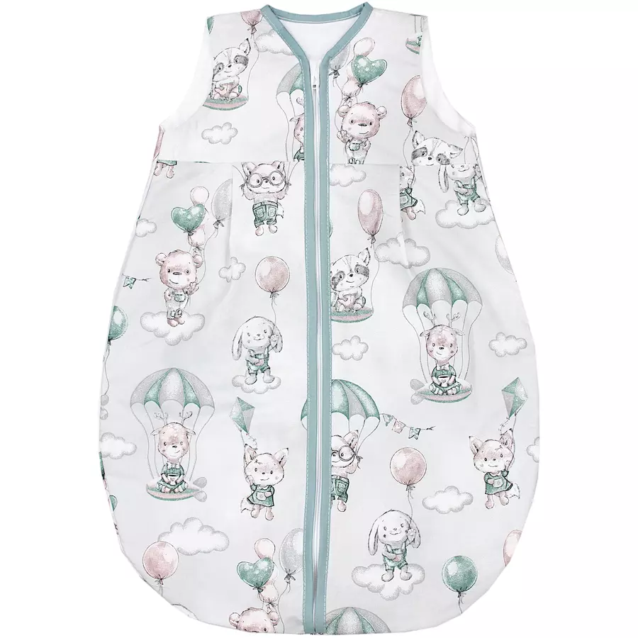 TupTam Baby Sommer Schlafsack Ärmellos Unwattiert grüngrau
