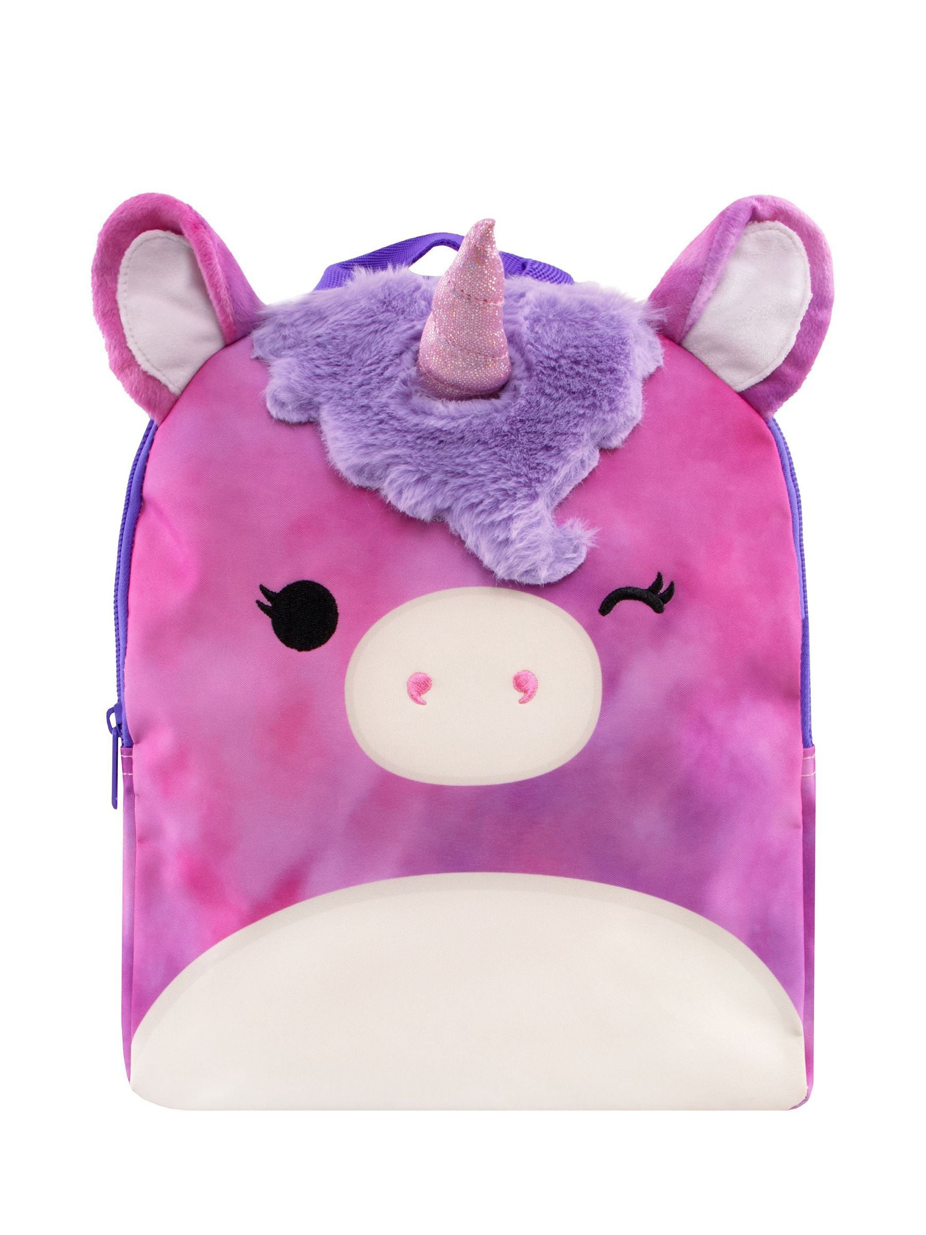 Character Squishmallows Lola The Unicorn Backpack With 3D Horns and Ears