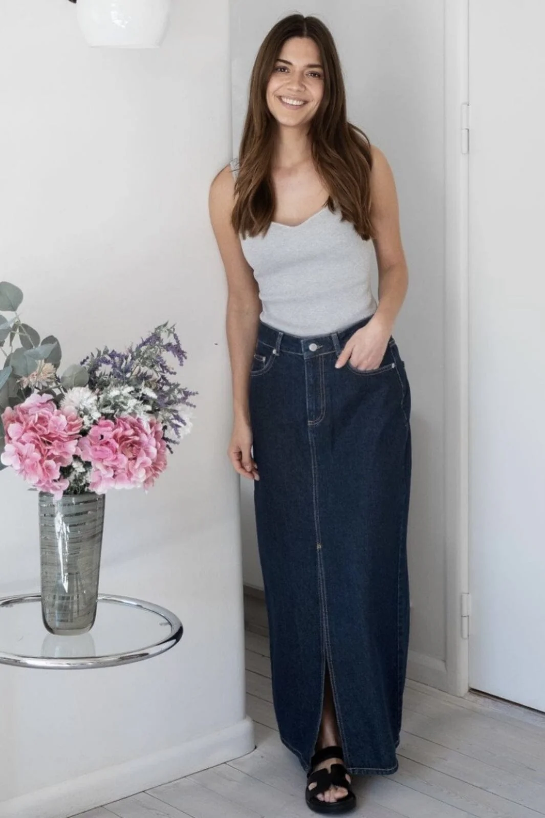 Neo Noir Frankie D Skirt dark blue