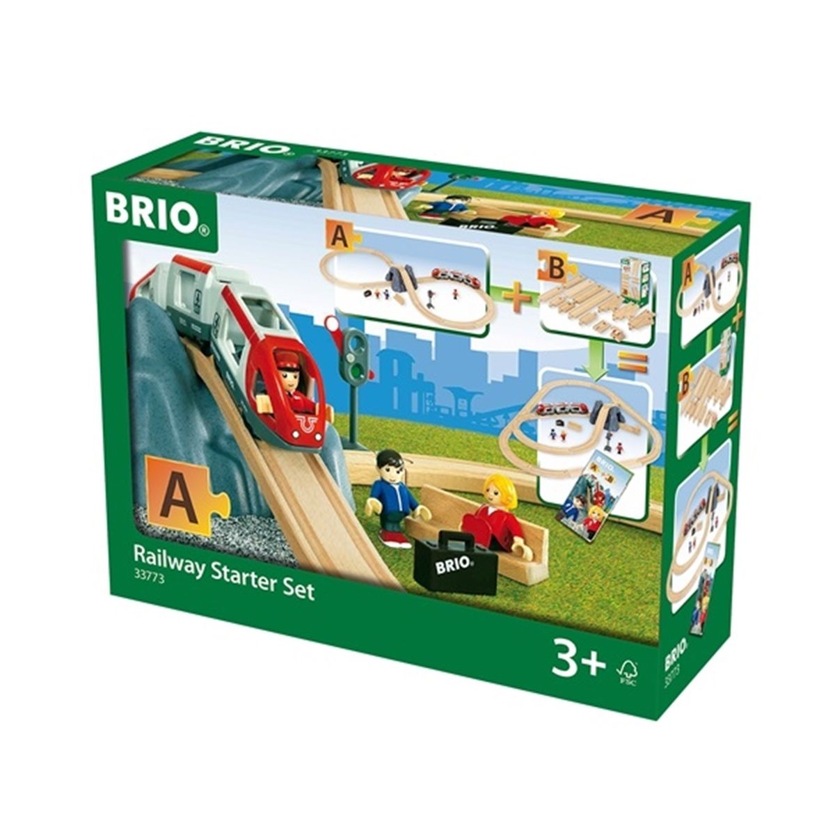 Circuit de train de voyageurs en 8
