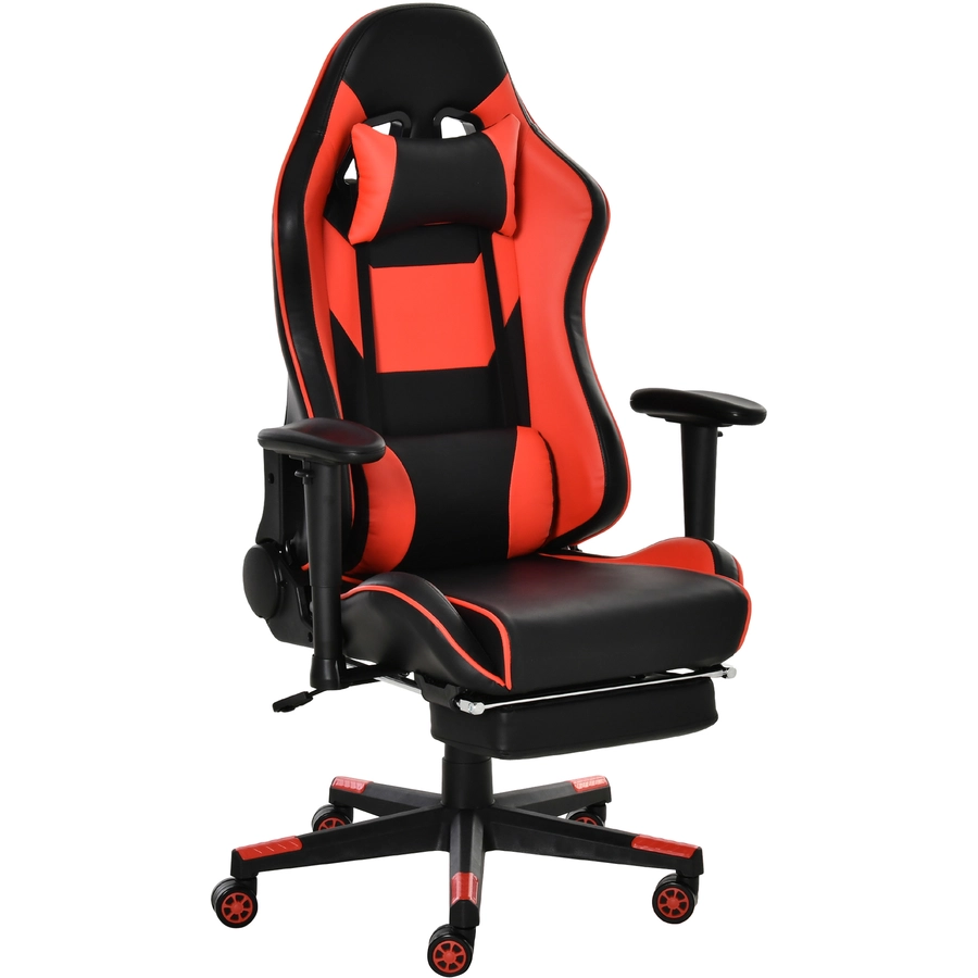 Vinsetto Gaming Stuhl mit Fußstütze bunt