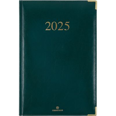 Agenda Kiev - 1 semaine sur 2 pages - 17 x 24,5 cm - vert - Oberthur