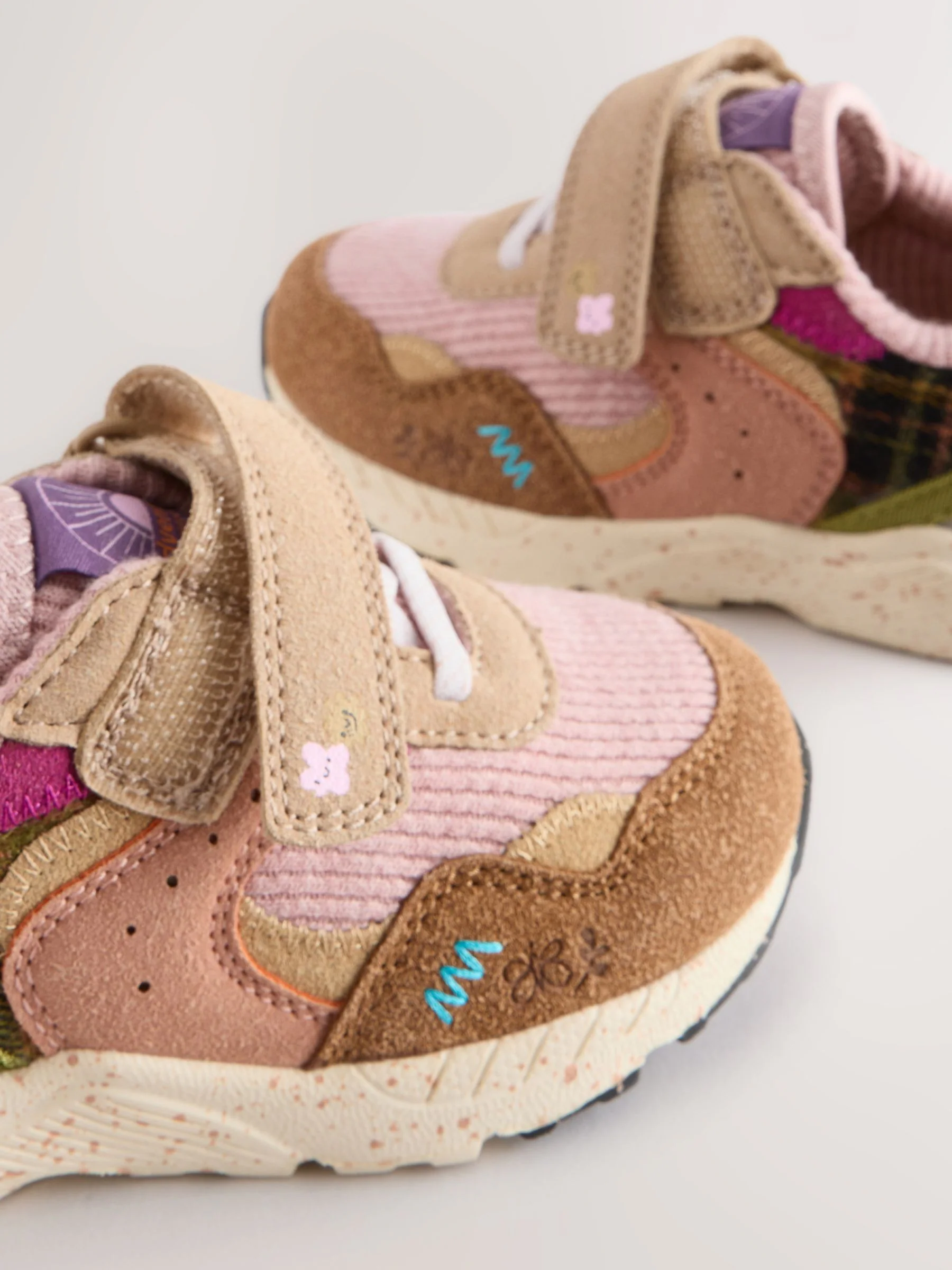Multi - Sneakers met elastische veters en klittenbandsluiting